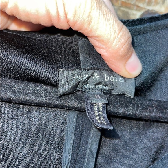 Rag & Bone Mareth Black Crepe Sleeveless Zip Jumpsuit Sz 6 Minimalist One-Piece - Picture 4 of 9